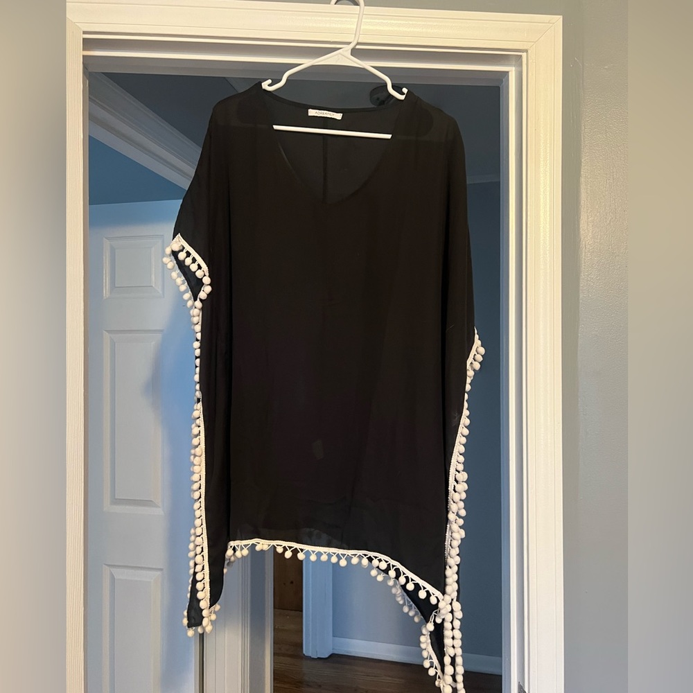 Sheer swimsuit coverup